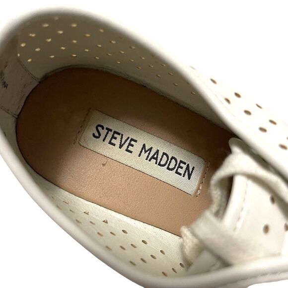 STEVE MADDEN Unfazed Perforated Wedge Oxfords 7 - Picture 8 of 12